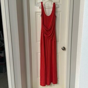 Bebe maxi dress with ruching